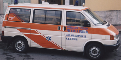 Le ambulanze di Ya Basta! per l’Ezln: “AMBU-Dax” e “AMBU-Carlo”
